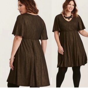Torrid black/gold dress